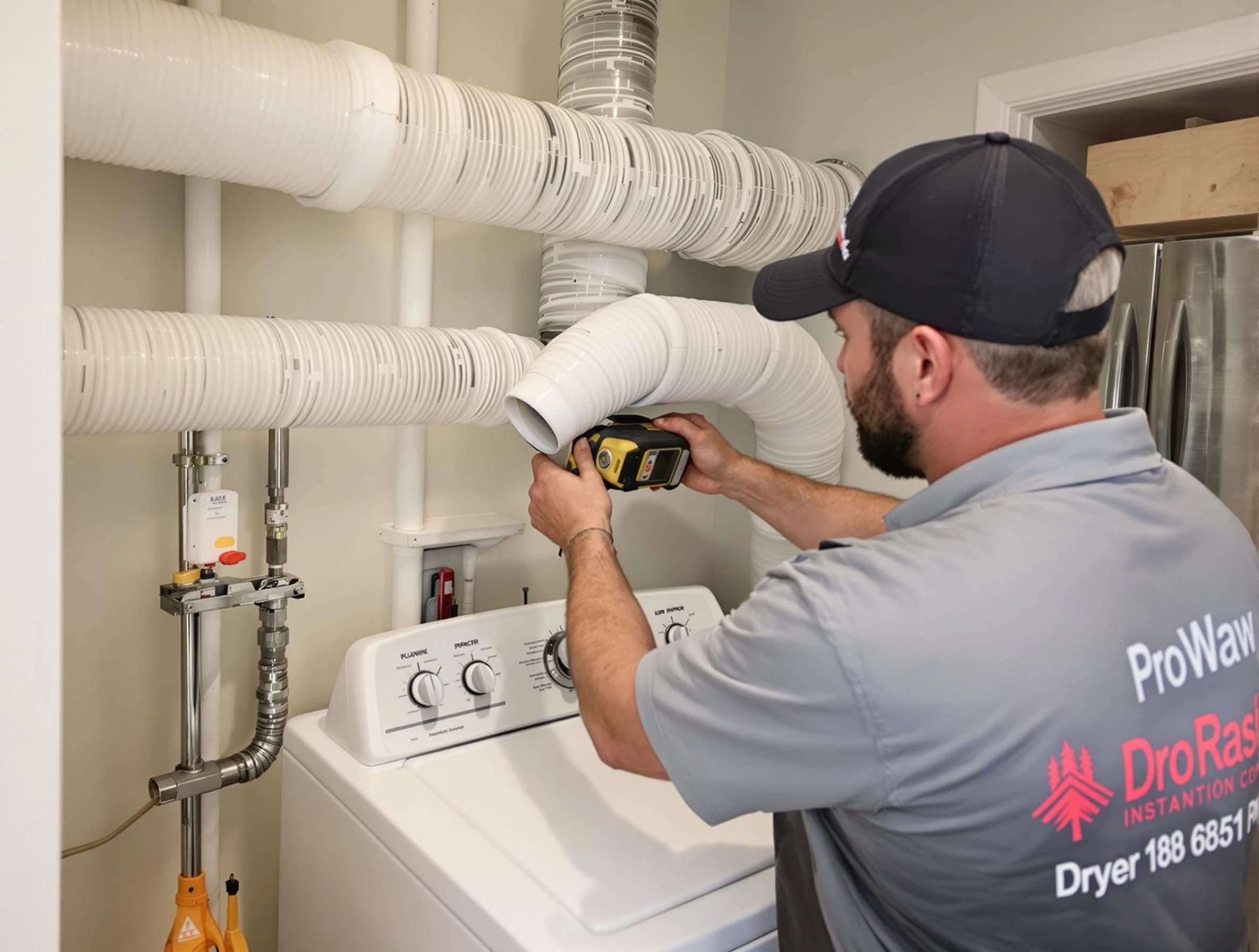 Professional dryer vent hose installation by South Fayette Dryer Vent Cleaning in South Fayette