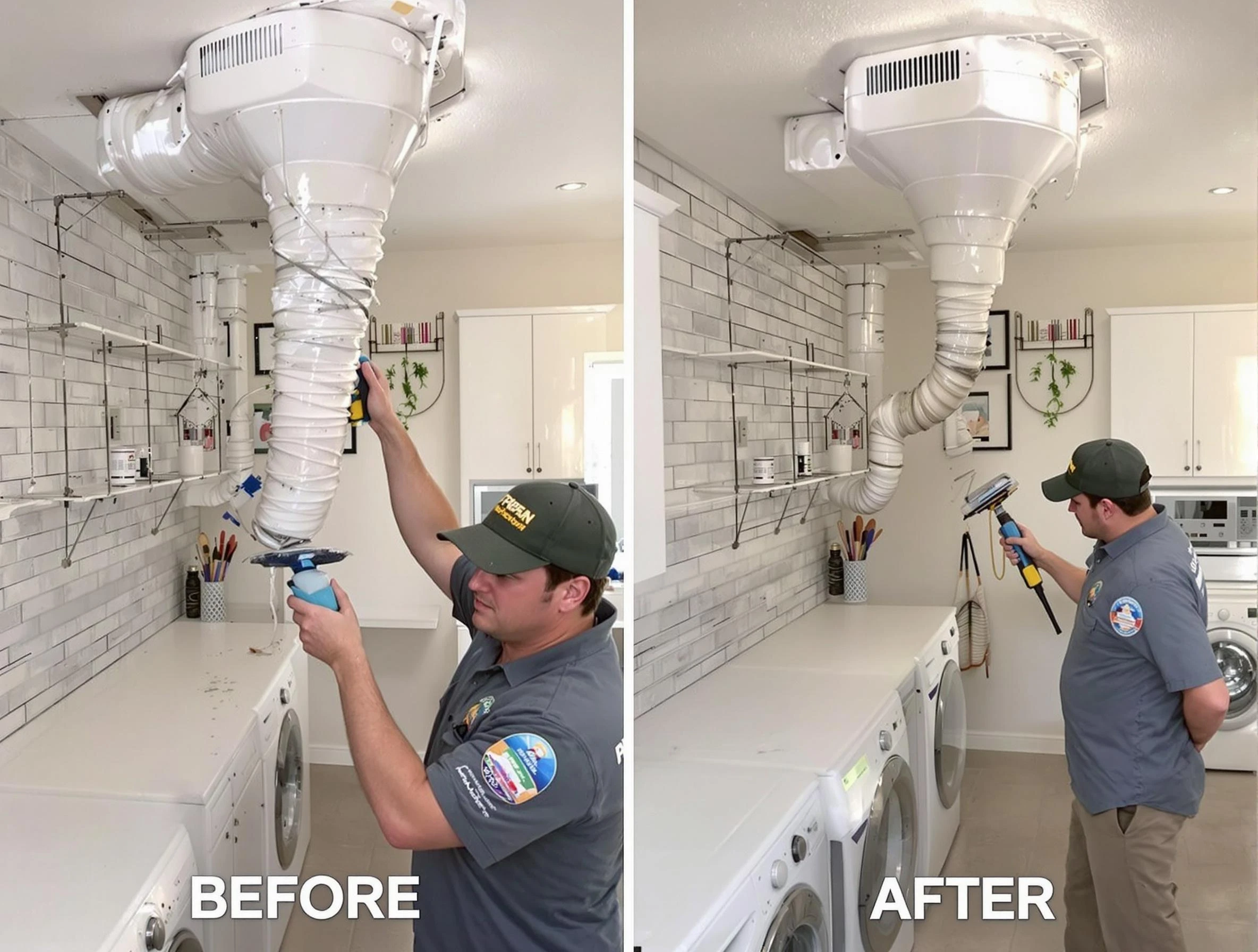 Professional dryer exhaust vent cleaning by South Fayette Dryer Vent Cleaning in South Fayette