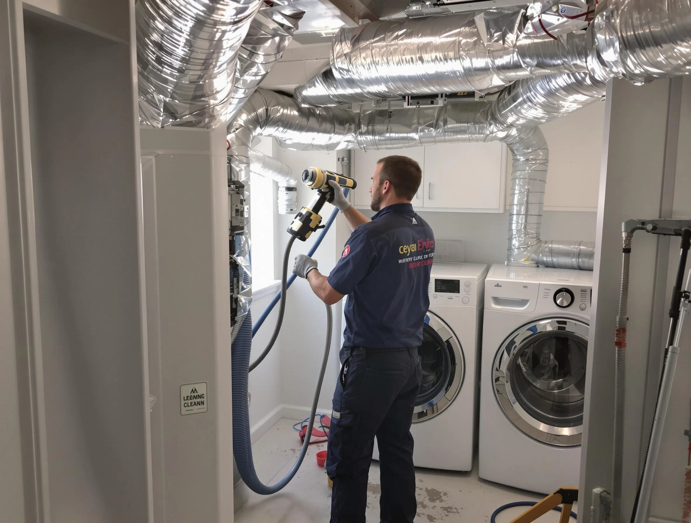 South Fayette Dryer Vent Cleaning specialist using advanced equipment for thorough duct cleaning in South Fayette
