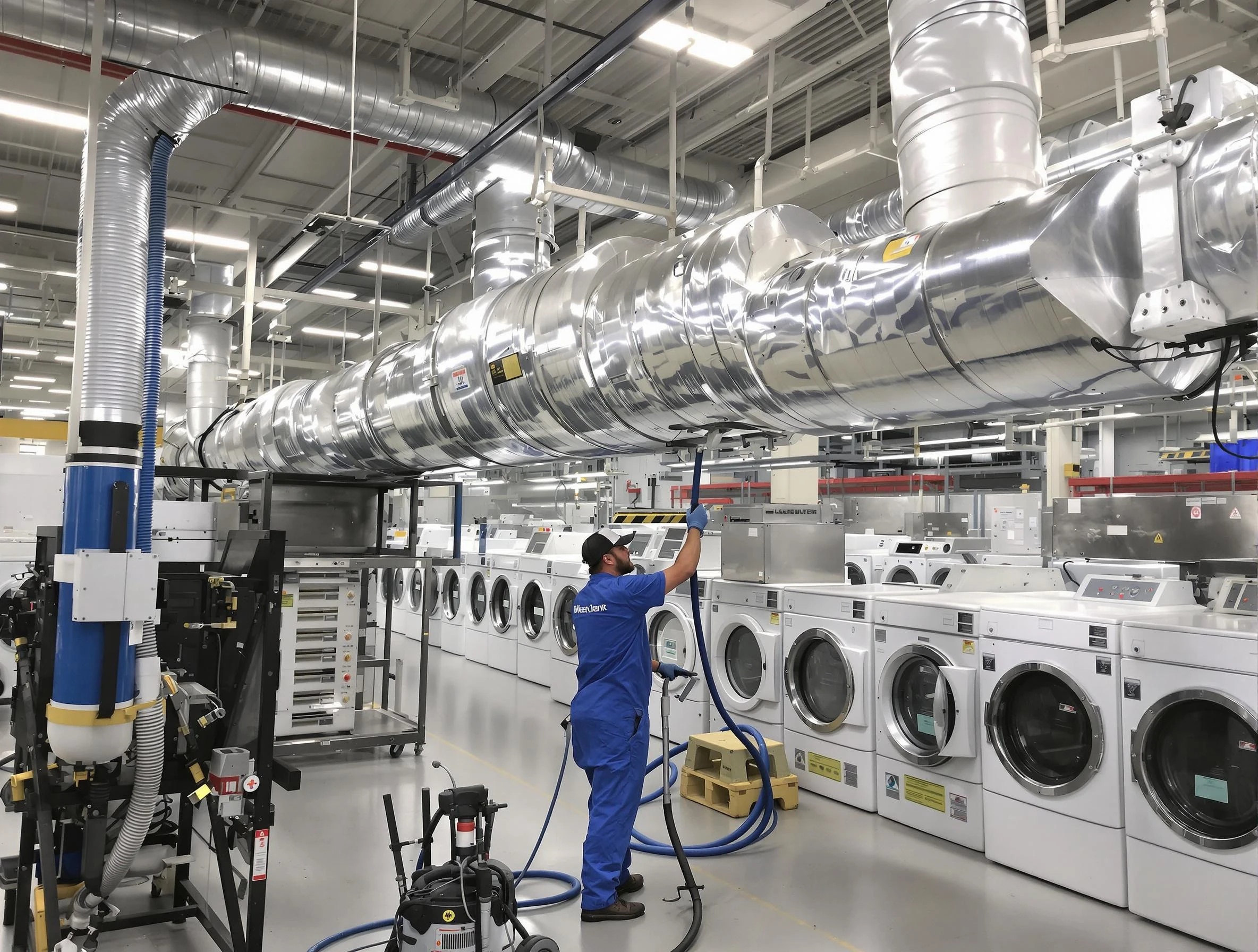 South Fayette Dryer Vent Cleaning team performing heavy-duty industrial dryer vent cleaning in South Fayette