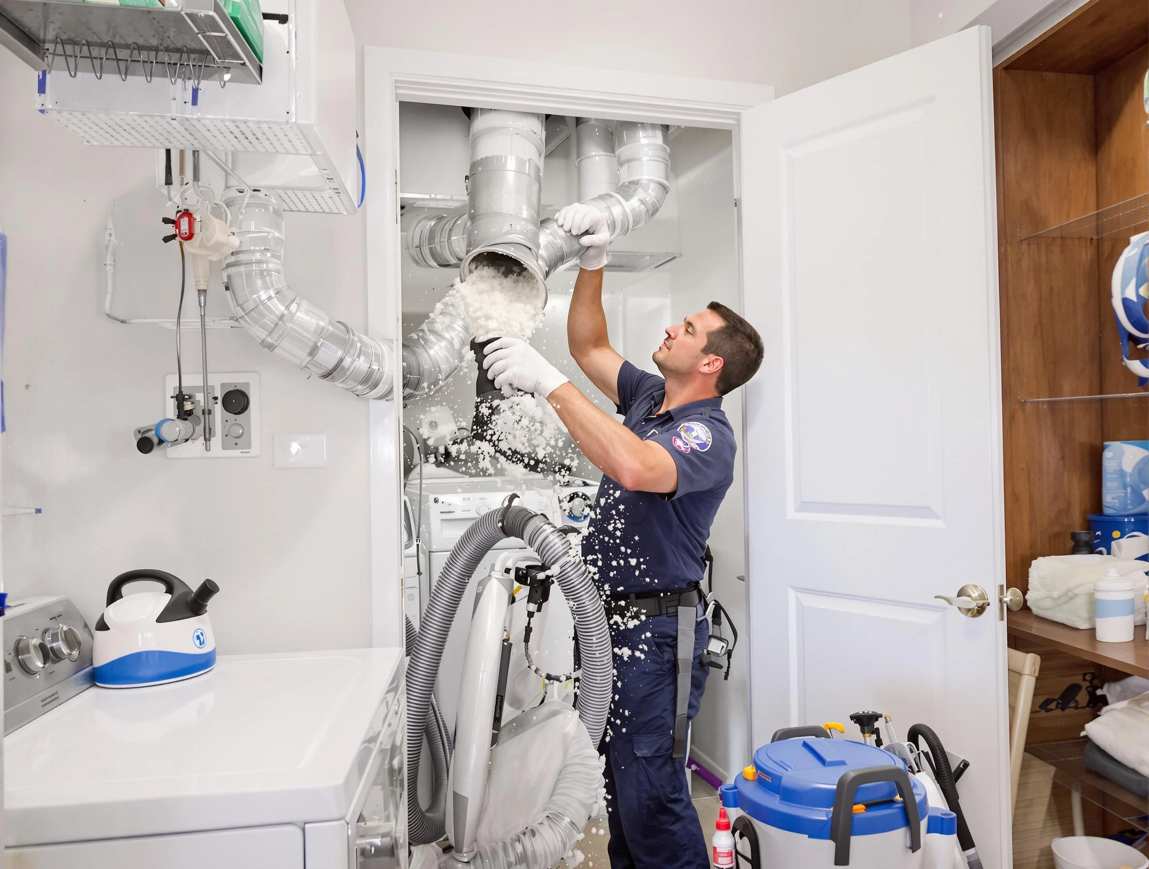 South Fayette Dryer Vent Cleaning technician delivering thorough residential dryer vent cleaning service in South Fayette